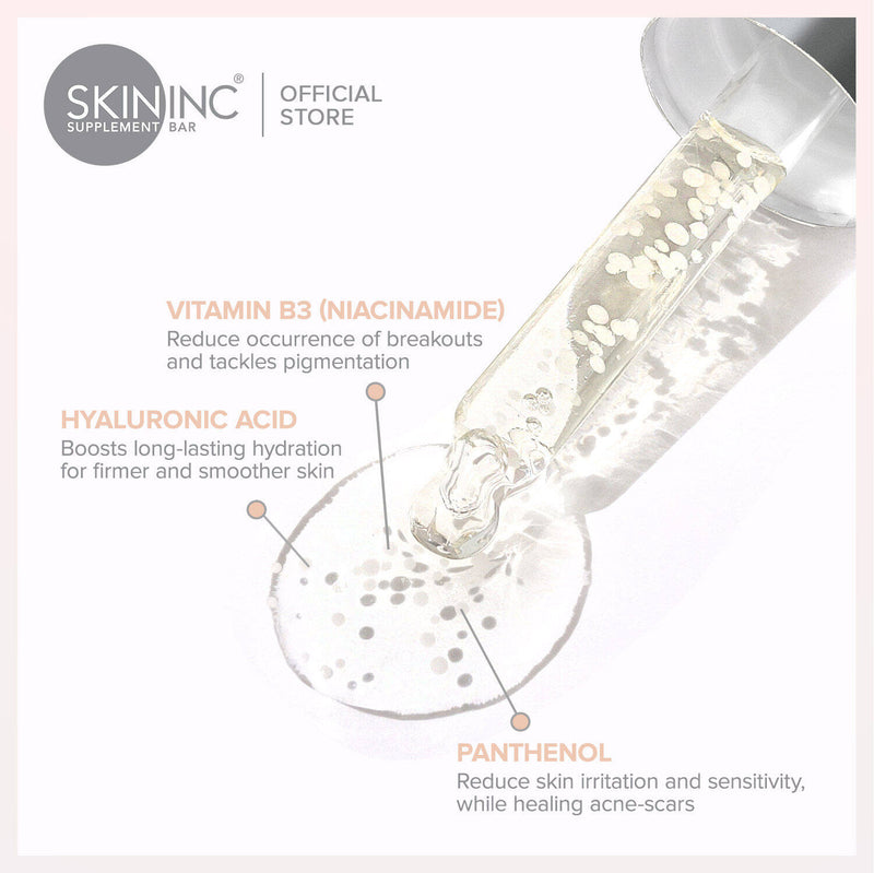 [Presales Birthday] SKIN INC SERUM Hyaluronic Acid Serum 10ml + Vitamin B3+ Serum 10ml